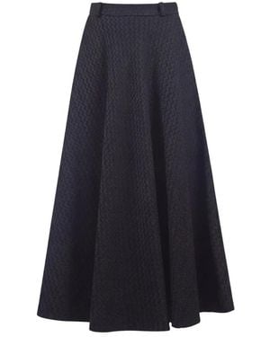 Niu Midi Skirts - Blue