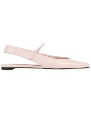 TOTEME Slingback Naplack Mary Janes - Pink
