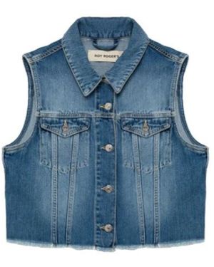 Roy Rogers Denim gilet jacke - Blau