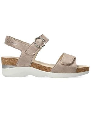 Mephisto Keilsandalette Mit Klettverschlüssen - Weiß