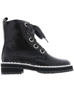 Pertini Lace-Up Boots - Negro