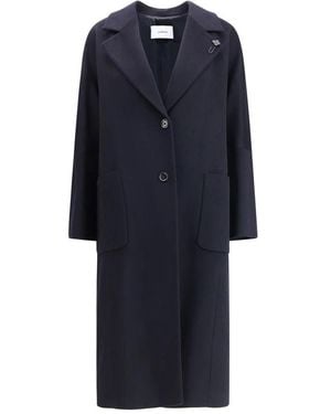 Lardini Single-Breasted Coats - Blu