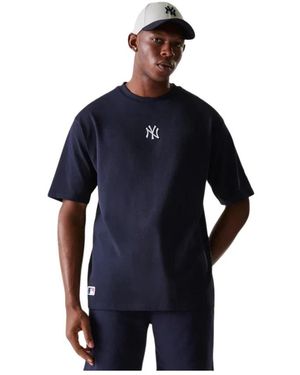 KTZ Tops ,Blauw ,Katoen Mlb League Essential Oversized T-Shirt