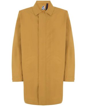K-Way Single-Breasted Coats - Natural
