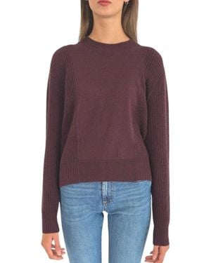 Nenette Maglia Girocollo Doppia Finezza - Paars