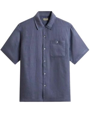 Woolrich Short Sleeve Shirts - Blue