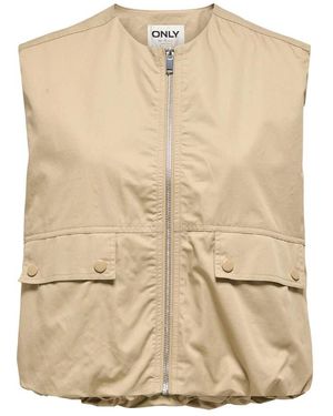 ONLY Faye Waistcoat - Naturel