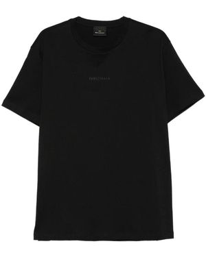 Paul & Shark Tops ,Zwart ,Katoen Lichtgewicht Katoenen T-Shirt Met Print