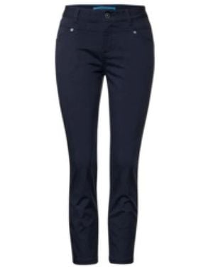 Street One Bequeme Deep Damen Hose & Shorts - Blau