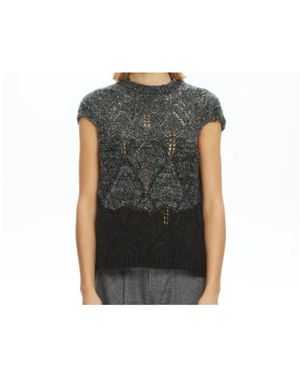 Malloni Round-Neck Knitwear - Vert