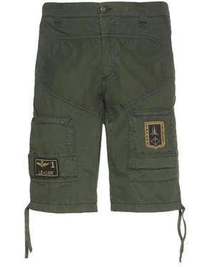 Aeronautica Militare Casual Shorts - Green