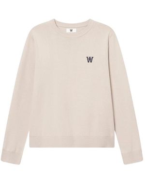 WOOD WOOD Round-Neck Knitwear - White