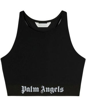 Palm Angels Sleeveless Tops - Black