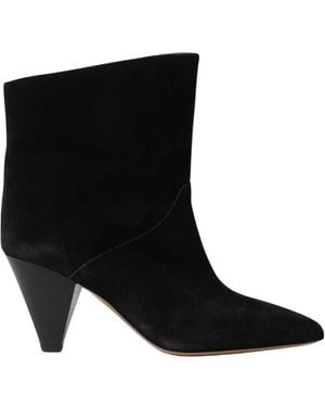 Isabel Marant Schwarze Wildleder-Stiefeletten
