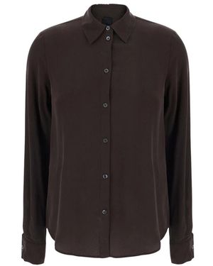 Pinko Blouse Met Plooien - Zwart