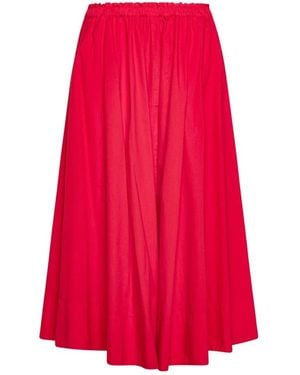 forte_forte Midi Skirts - Rojo