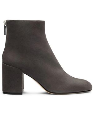 Stuart Weitzman Schoenen ,Grijs ,Suède Bacari Zip Bootie 75 - Bruin
