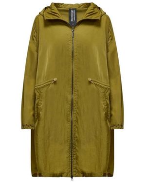 Bomboogie Grüne Parka Mit Elastischem Kordelzug