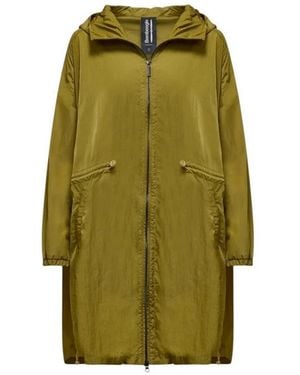 Bomboogie Jassen ,Groen ,Nylon Groene Parka Met Elastisch Koord