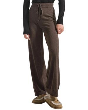 Deha Wide Trousers - Marrón