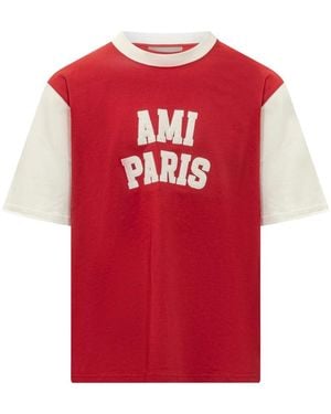 Ami Paris T-Shirts - Rojo