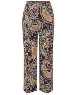 Etro Wide Trousers - Multicolour