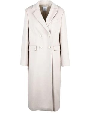 Eleventy Double-Breasted Coats - White