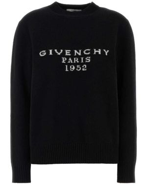 Givenchy Truien & Vesten ,Zwart ,Paris 1952 Gebreide Trui