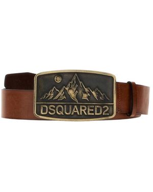 DSquared² Accessoires ,Bruin ,Leer Dominate Your Sport Riem