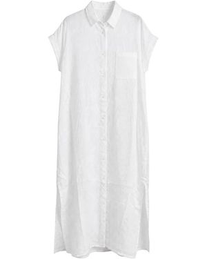 Transit Cfdtrce145-00 Hemdkleid - Weiß