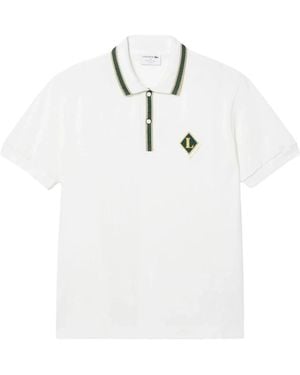 Lacoste Klassisches Poloshirt Mit "Made - Weiß