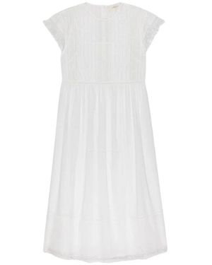 The Great Kleedjes ,Wit ,Katoen Sonnet Midi Dress
