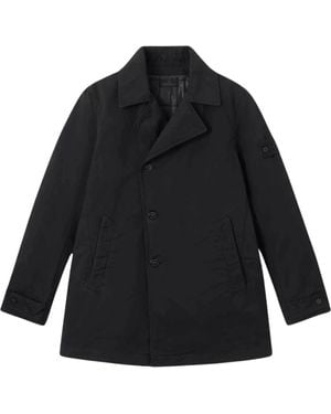 Stone Island Single-Breasted Coats - Nero
