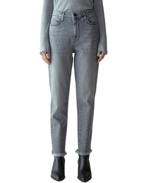 Shaft Cropped Jeans - Azul