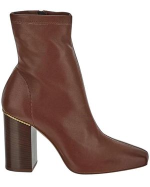 Chloé Leder Stiefelette - Braun