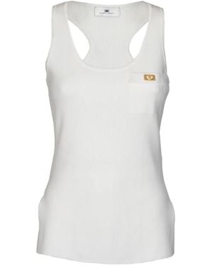Elisabetta Franchi Sleeveless Tops - Bianco