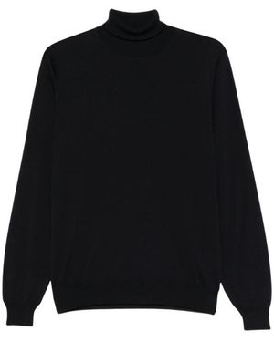 Lardini Rollkragenpullover - Schwarz