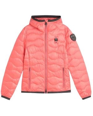 Blauer Winter Jackets - Rosa