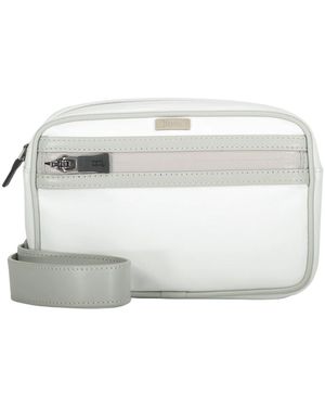 Herno Tassen ,Wit ,Polyester Logo Heuptas Met Afneembare Riem - Metallic