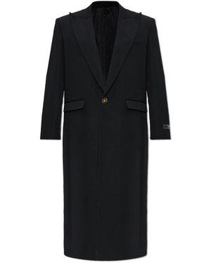 Balmain Single-Breasted Coats - Nero