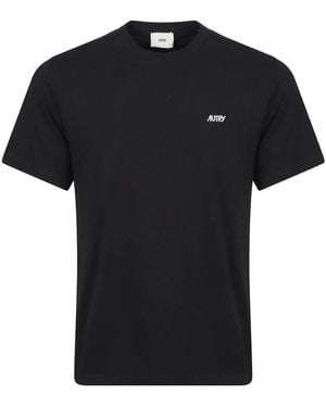 Autry Tops ,Zwart T-Shirts En Poloshirts