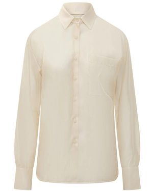 LE SULLY STUDIO Overhemden ,Organza Camicia Over Organza - Wit