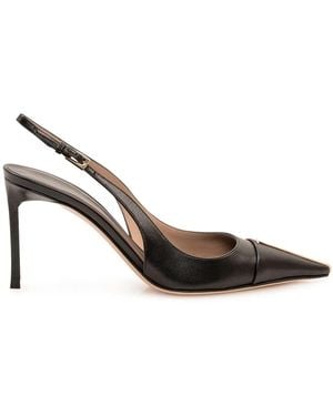 Tom Ford Schoenen ,Zwart ,Slingback Pomp - Metallic
