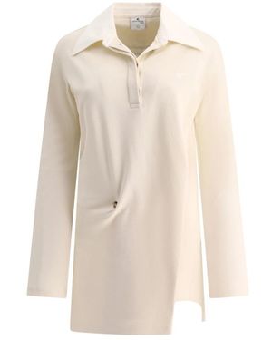 Courreges Twist Polo Jurk - Naturel