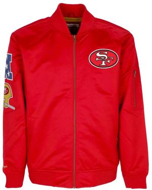 Mitchell & Ness Light Jackets - Rosso