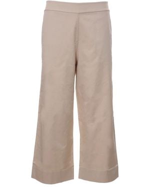 Alpha Studio Wide Trousers - Neutro