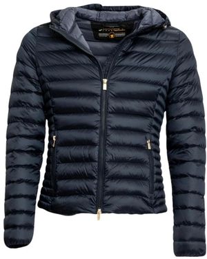 Ciesse Piumini Jassen ,Blauw ,Leer Aghata Jacket