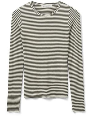 Sofie Schnoor Camiseta De Rayas De Manga Larga, Mujer, Talla - Verde
