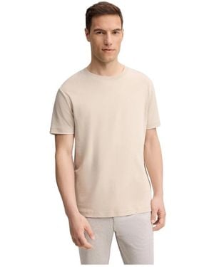 Joop! Tops ,Katoen Logo-Opdruk T-Shirt - Naturel