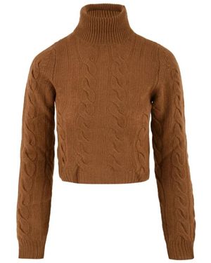 SOLOTRE Turtlenecks - Brown